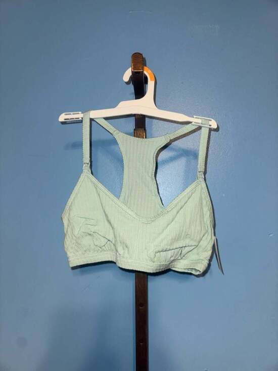 Auden Other - Auden Women's Unlined Ribbed Racerback Nursing Bralette - Mint Green